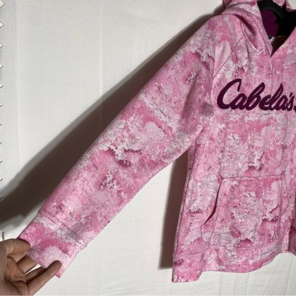 Cabela’s Pink Pullover Embroidered Hoodie M - Picture 11 of 16